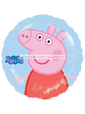 BALÃO METALIZADO AZUL PEPPA PIG 18"